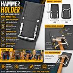 BBI Steel & Nylon Hammer Holder Loop – Tool Belt Clip Fast Fit
