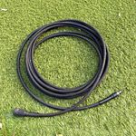 Black Pressure Washer Hose with Threaded Connectors & Fittings Nilfisk 10m