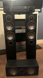 Yamaha Aventage RX-A680 AVR & Monitor Audio Bronze 5 Tower + Centre Speakers 
