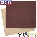 Sealey Production Paper 230 x 280mm 80Grit Pack of 25 Abrasive Aluminium Oxide