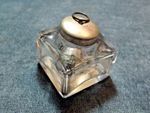 Writing slope box inkwell 32 mm square and 38mm high (8)