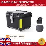 45L Motorcycle Rear Top Box Luggage Case Trunk Universal Tail Carrier With Lock