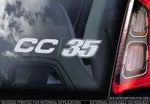 Cal Crutchlow CC35 - Car Window Sticker - Superbike Moto GP Number 35 Sign - V06