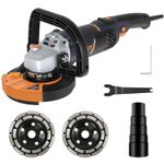 MAXXT 5" Concrete Angle Grinder 1000-8500RPM, 7-Speed，2 Diamond Discs