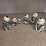 5 Japanese netsuke resin figures