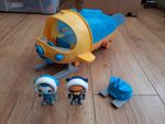 Fisher-Price Octonauts Gup S Octo Sled Shuttle & Figures *not working*