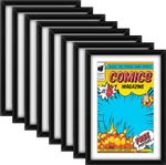 8 Pack Comic Book Frame UV Protection Magazine Picture Display Wall