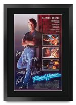 Road House Movie Film Poster Cast Signed Printed Autograph A3 Framed Memorabilia