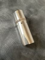 RARE SOLID SILVER EDWARDIAN HALLMARKED SHAVING BRUSH HOLDER WILLIAM VALE 1903