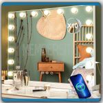 70x55cm LED Hollywood Makeup Mirror With Lights 17 LED Bulbs Vanity Mirror Large