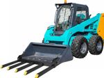 Clamp on Debris Forks to 48" Bucket, 2500 lbs Heavy Duty Clamp on Pallet Forks