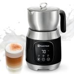 Maestri House Electric Milk Frother Black 600ml Smart Touch 600 ML,