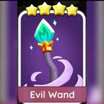 1 x Evil Wand ⭐ sticker ( FAST SENDING) Mono_Poly_Go - Top seller 