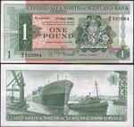 Clydesdale & North Scotland Bk. £1  2-5-1962 (BYB; SC312) B/D723964  Crisp GVF.