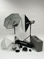 Elinchrom 500 Studio Flash Kit. Ideal for Home Office. Excellent Condition