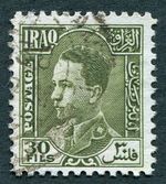 IRAQ 1934-8 30f bronze-green SG182 used NG King Ghazi #C01
