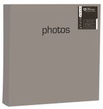 SILVER PHOTO ALBUM HOLDS 200 4" x 6" SLIP IN FAMILY JOURNAL DELUXE EXECUTIVE