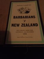 Barbarians Football Club BARBARIANS  NEW Zealand  The Cardiff Arms Park 16 Dec78