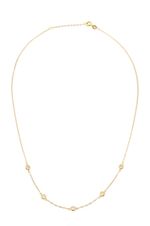 9ct Yellow Gold Cubic Zirconia Necklace By Citerna
