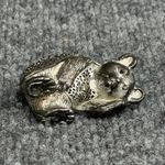 Bear Figurine Christofle France Silver Plated Collectible Animal Sculpture