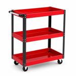 NEW! Heavy Duty 3 Tier Mobile Workshop Garage Tool Storage Trolley