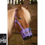 Grazing Muzzle by Hy Equestrian   5 SIZES   BLACK or PURPLE – Prevent Laminitis