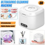 Ultrasonic Retainer Cleaner dental pod Sonic Denture Cleaning Machine UV UK HOT