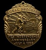 NGC MS65 1953 Philippines Rural Progress Medal Honeycutt-432 Gilt Bronze