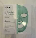 Qure Q-Rejuvalight Pro Face LED Light Therapy Mask Green 5 Settings Rechargeable