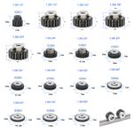 Mod 1.5 Spur Gear & Gear Racks 12 - 80 Tooth 45# Carbon Steel Transmission Gear