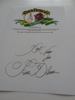 STEEPLEJACK & TV PRESENTER FRED DIBNAH LETTERHEAD SIGNED PRE-PRINT EXCLUSIVE