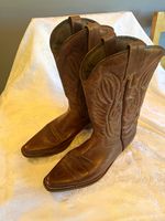 Rockwood Brown Leather Cowboy/Western Pull-On  Boots Men’s UK 7 Woman’s 8 approx