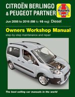 Citroen Berlingo & Peugeot Partner Diesel (June 2008-2016) 08 to 16 Haynes