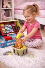 Children's cash register game cash register with accessories set light & soun...