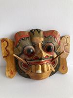 Antique Bali Rangda demon wooden mask  [RARE]