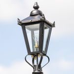 New 60cm Black Victorian Steel Lantern Lamp Post Top