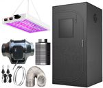 Grow Tent Kit Hydroponics  Indoor Portable  Room Silver Mylar Box 60 80 100