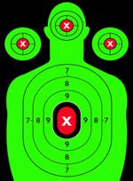 Splatter Target A4 Shoot Rifle Pistol Reactive Air Cheap Targets - FREE POSTAGE
