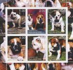 Bulldog dog 2000 MNH stamp sheetlet