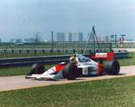 Ayrton Senna McLaren-Honda MP4/5 Brazil Practice 1989 – Original F1 Photo 8x10