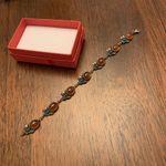 Sterling Silver And Baltic Amber Bracelet