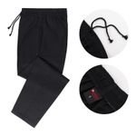 Black Chef Trousers Elasticated With Pull cord Chef Pants Catering Uniform UK