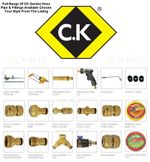 CK BRASS Watering Accessories Garden Water Hose Pipe Tube Connector Fittings 