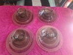 Vintage Arcoroc From France 16 Piece Smoked Glass Dinner Set 1970s. VGC