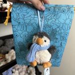Jellycat Peanut Penguin Bag Charm Plush Keyring 10cm- New with Dust Bag UK Stock