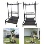 Garden Tool Organizer Storage Holder Home Carbon Steel Heavy Duty Garage with