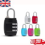 3 Digit Combination Lock Travel Luggage Suitcase Code Padlock