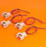 4 x 2 Pin Wired Delphi Diesel Fuel Injector Plug 1743486-3