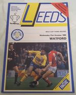 Leeds United V Watford Milk Cup 3rd Round 31st October 1984 Matchday Programme