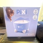 Catit PIXI Cat Water Fountain 1 Bowl Blue/White Plastic, MPN 43751